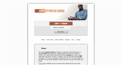 Desktop Screenshot of myprepaidairtime.co.za